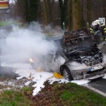 brennender Pkw an der Permer Str.