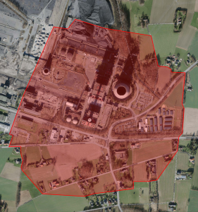 Karte zum Sperrbereich (Foto: Stadt Ibbenbüren)