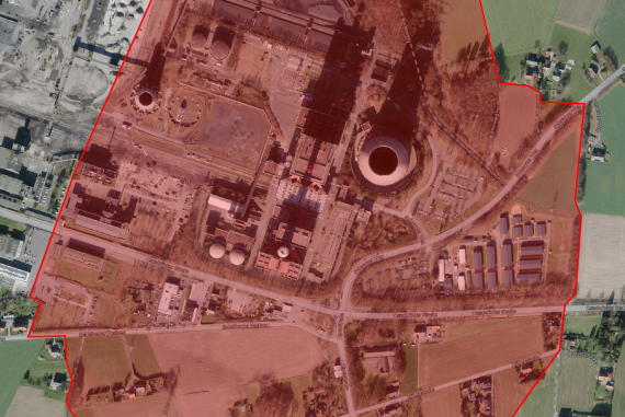 Karte zum Sperrbereich (Foto: Stadt Ibbenbüren)